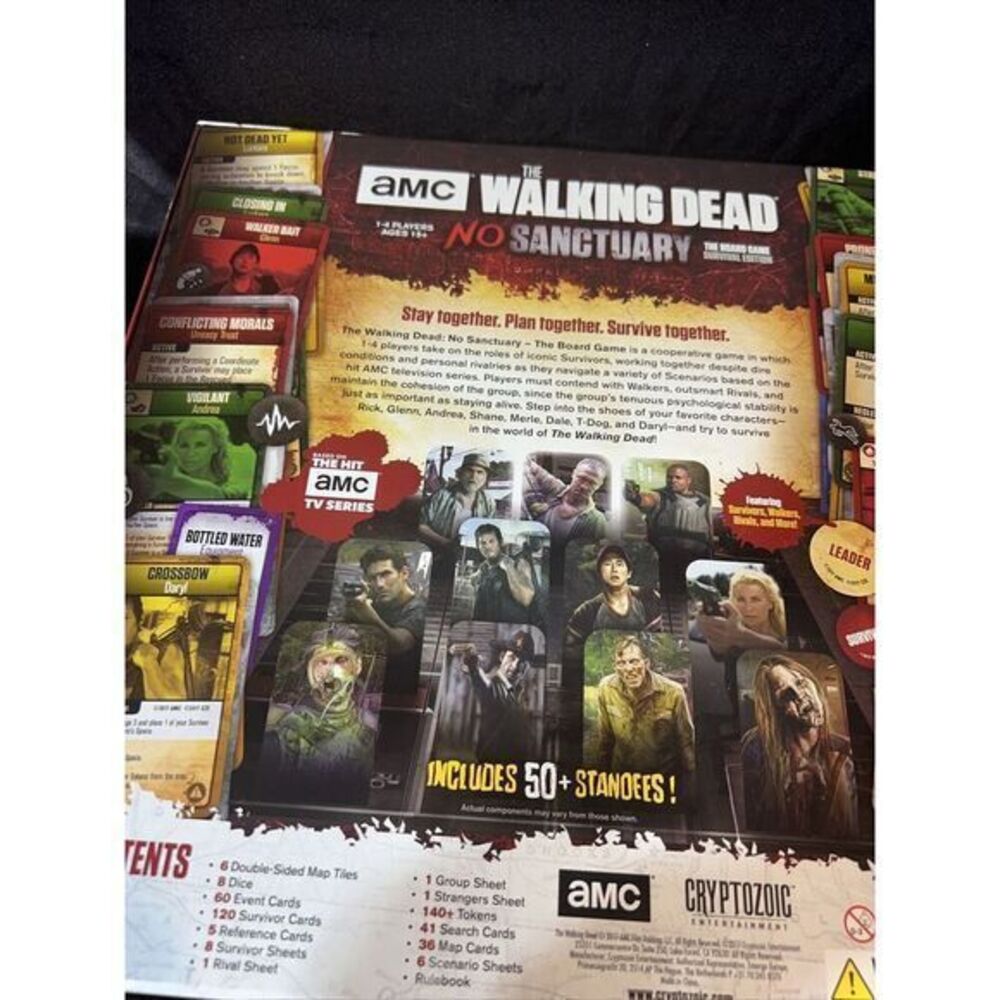 Walking Dead No Sanctuary Survivor Tier Board Game *NEW* **FAST SHIP** - Picture 3 of 16